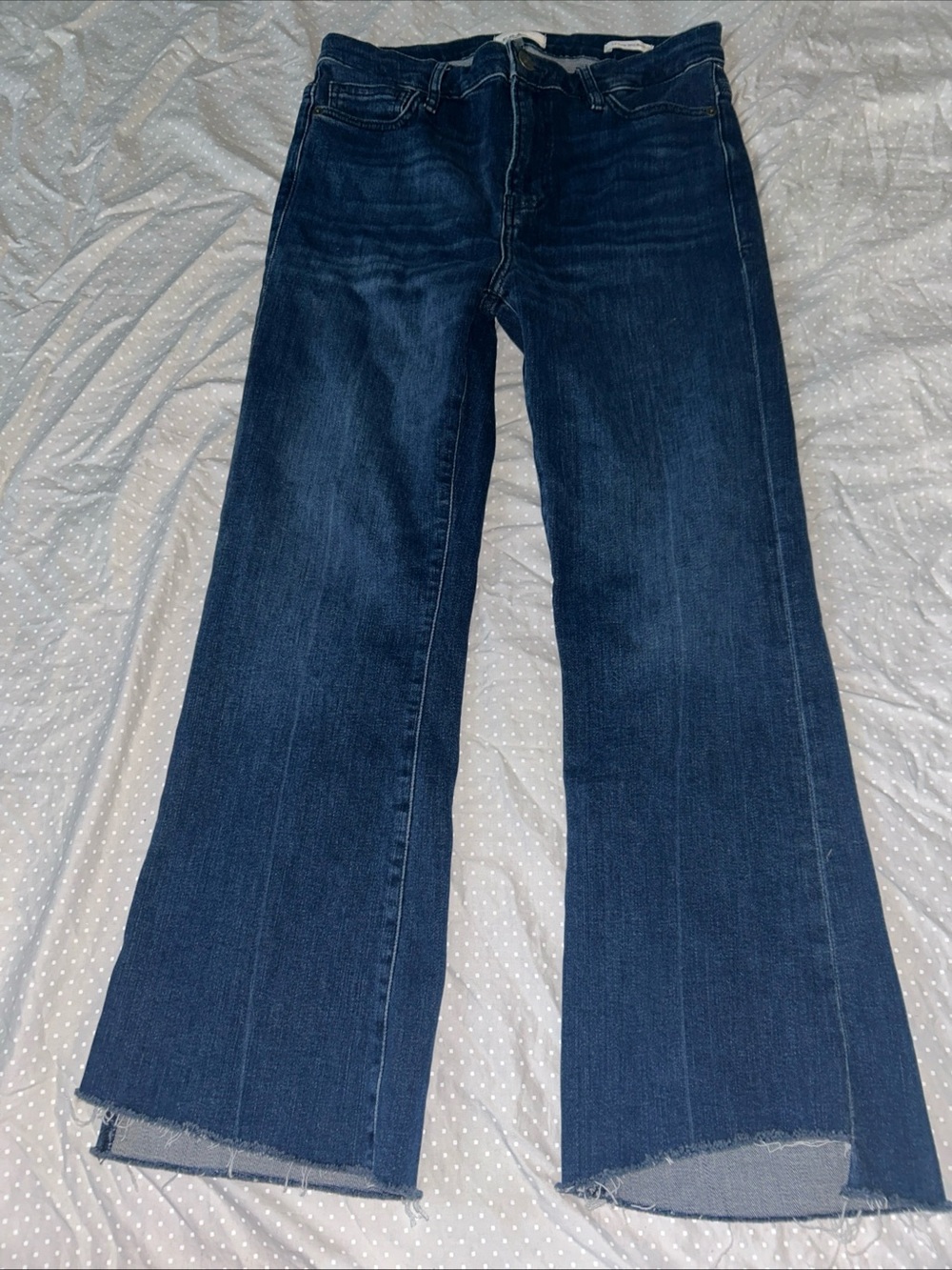 Frame Mid Rise Le Crop Mini Boot Fit Jeans Size 29
